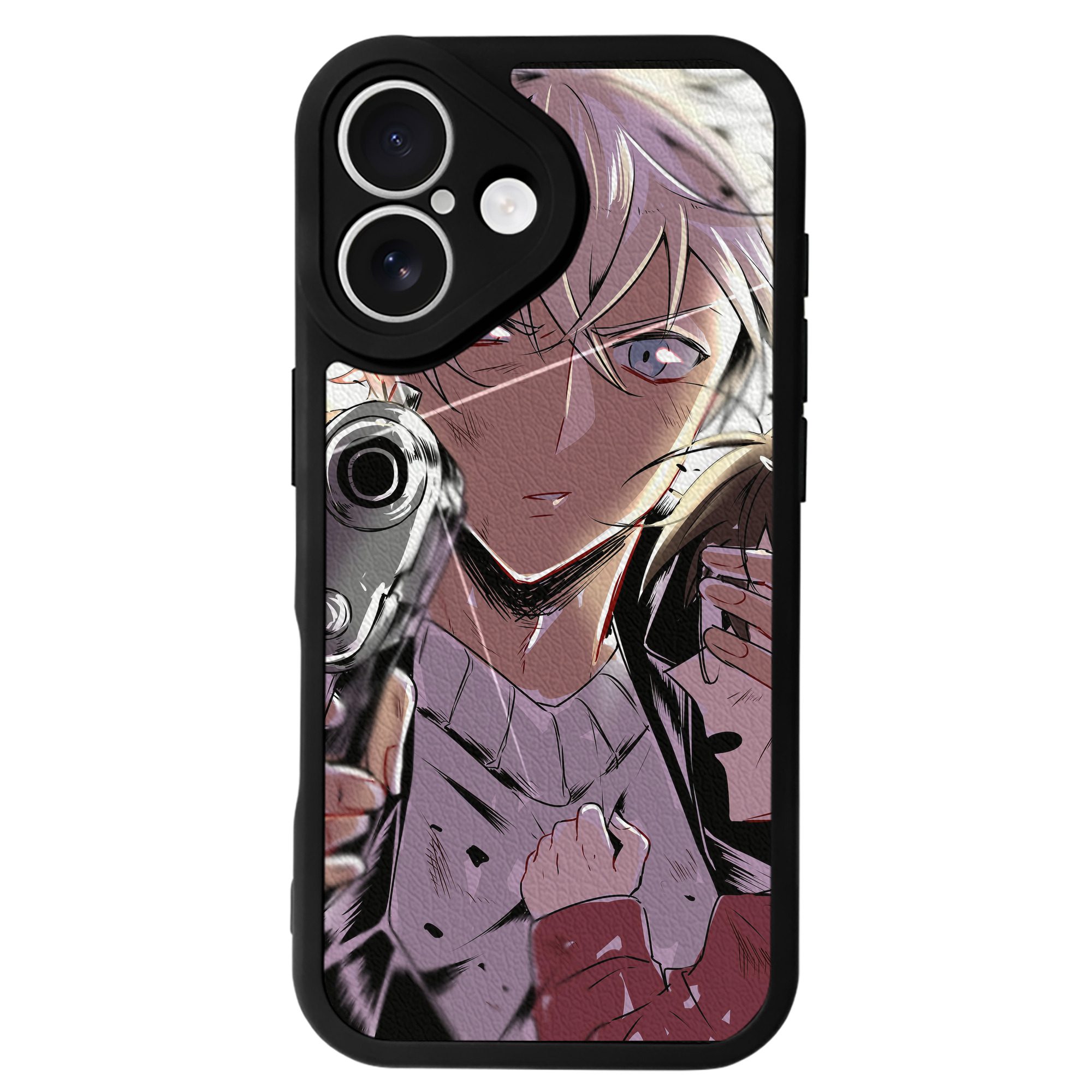 （画像用） 名探偵コナン Detective Conan 【iPhone 16シリーズ対応】シリコンスマホケース（レザー調） 材質：シリコン